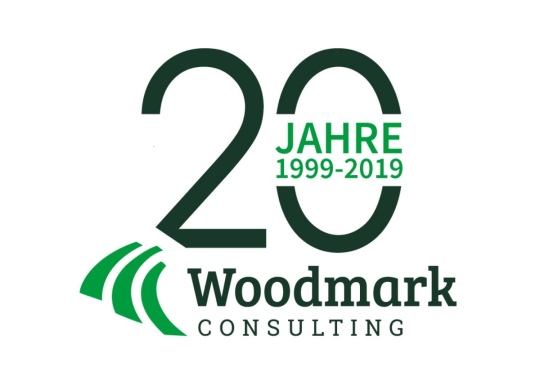 Logo 20 Jahre Woodmark Consulting AG