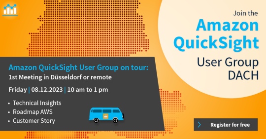 Amazon QuickSight User Group on tour