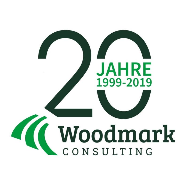 20 Jahre Woodmark Logo
